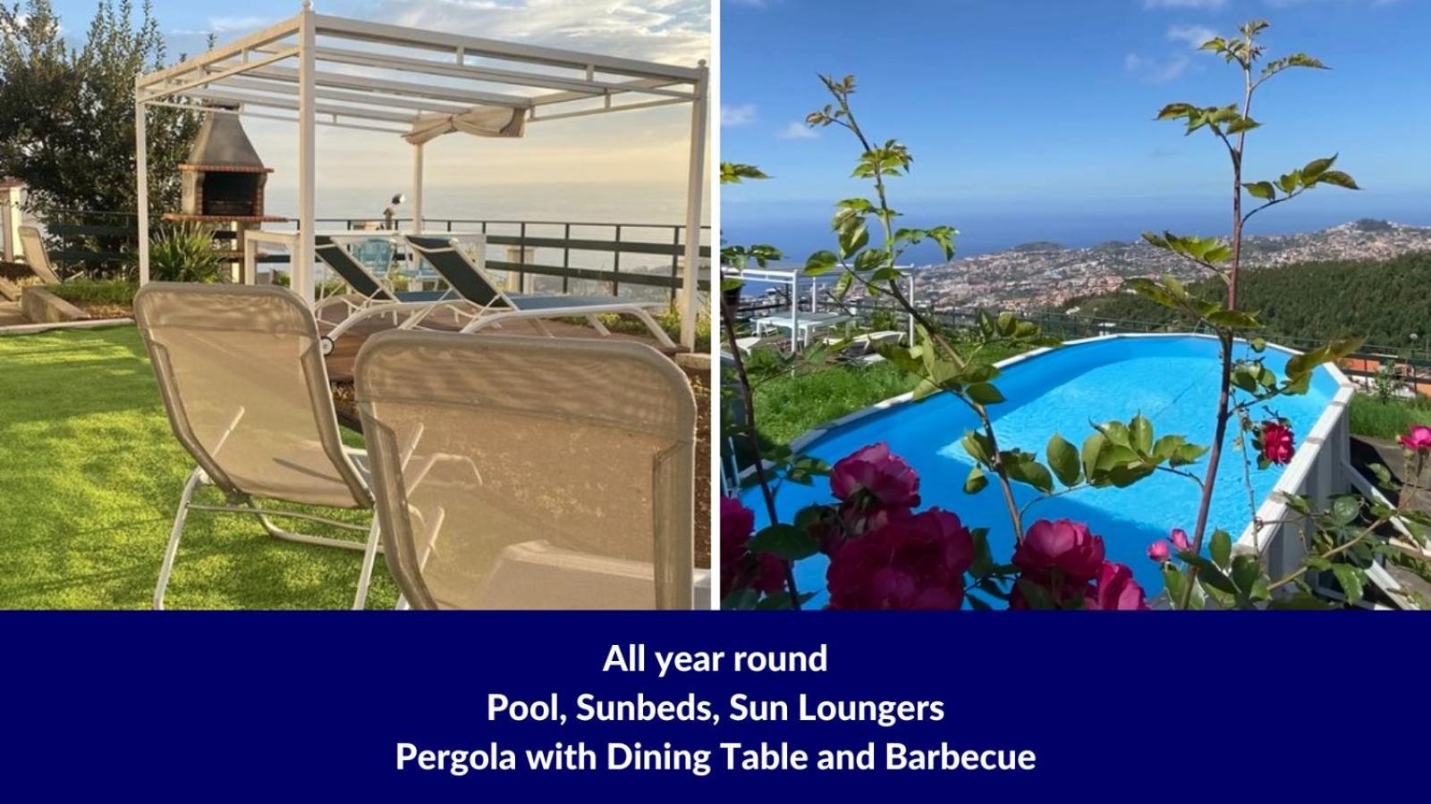 Studio Geek Villa - Open Space - 5M From 5 Top Attractions - Pool All Year Round, Dining Pergola, Barbecue - Funchal Matrix Holiday Home ภายนอก รูปภาพ
