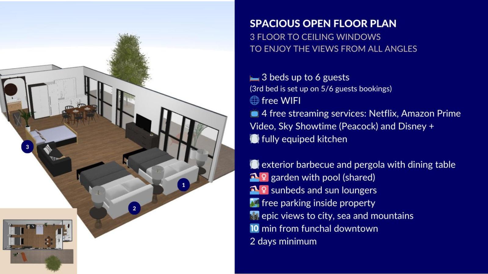 Studio Geek Villa - Open Space - 5M From 5 Top Attractions - Pool All Year Round, Dining Pergola, Barbecue - Funchal Matrix Holiday Home ภายนอก รูปภาพ